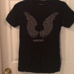 Black Supernatural short sleeve t shirt